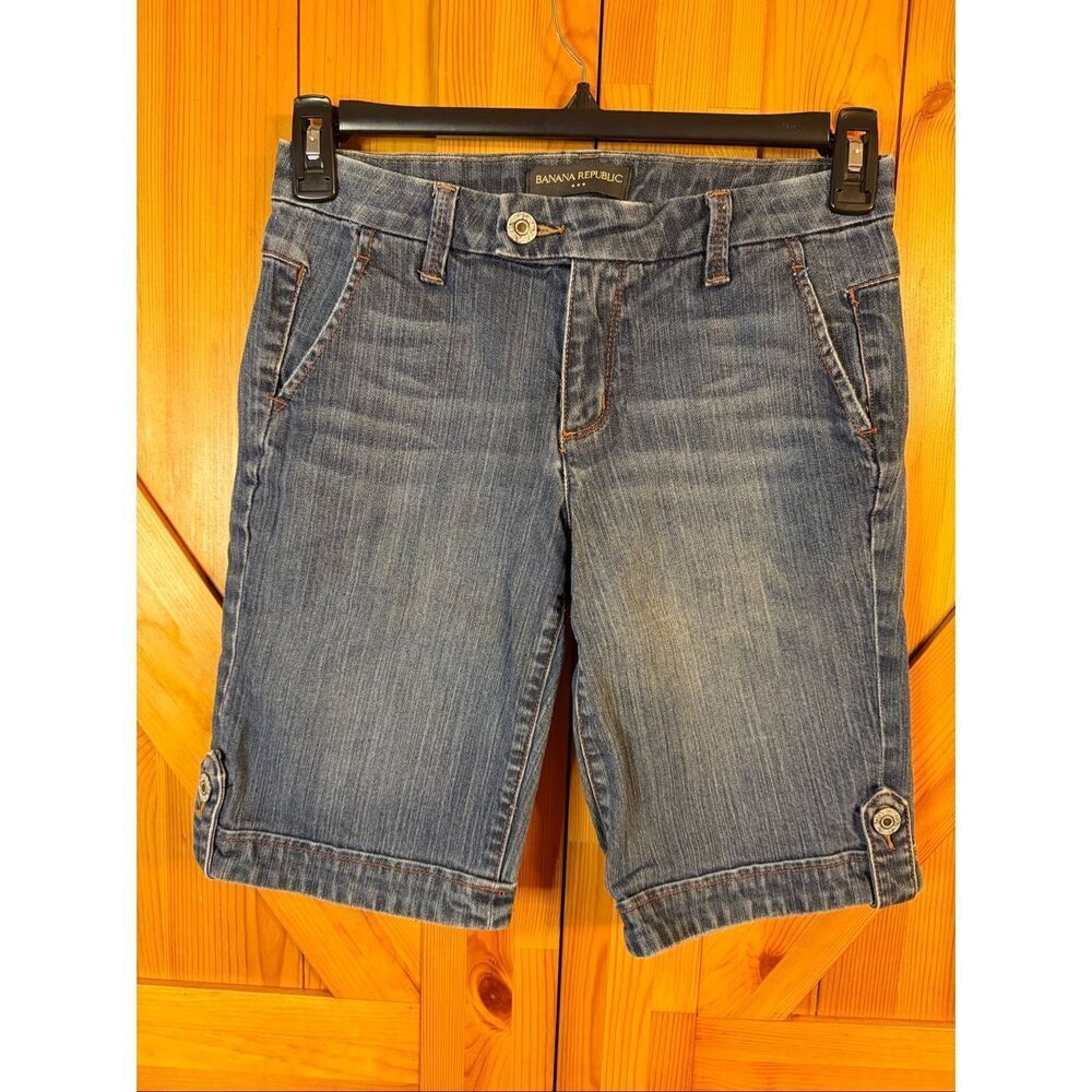 Banana Republic Women's Blue Denim Jean Shorts